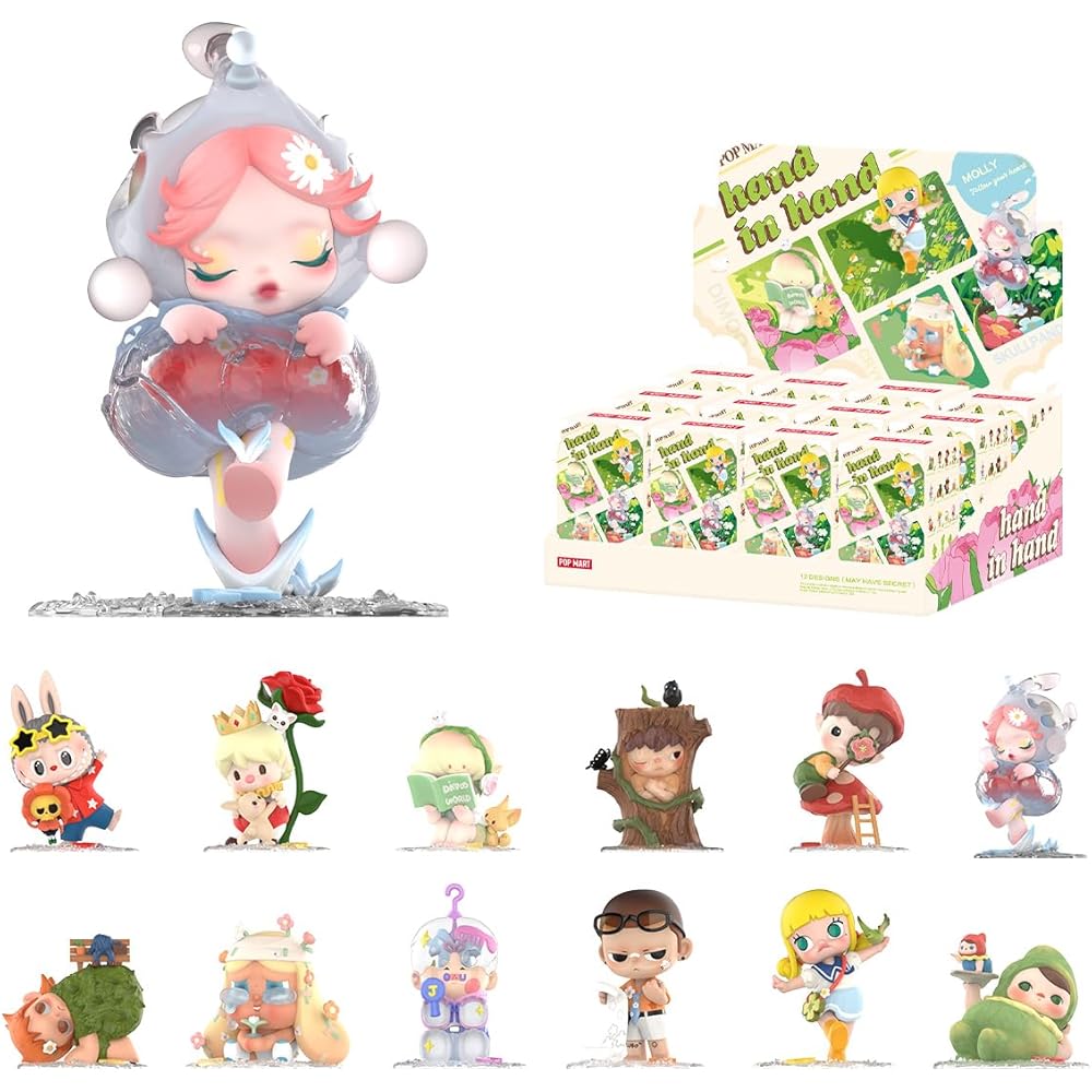 

Pop Mart Hand in Hand Series 3-Piece Blind Box Figure PVC Toy Original Character