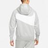 Nike Tech Fleece Color Block Hettegenser med Stort Logotrykk Menn Sportsklær Topper Grå DD8223-063
