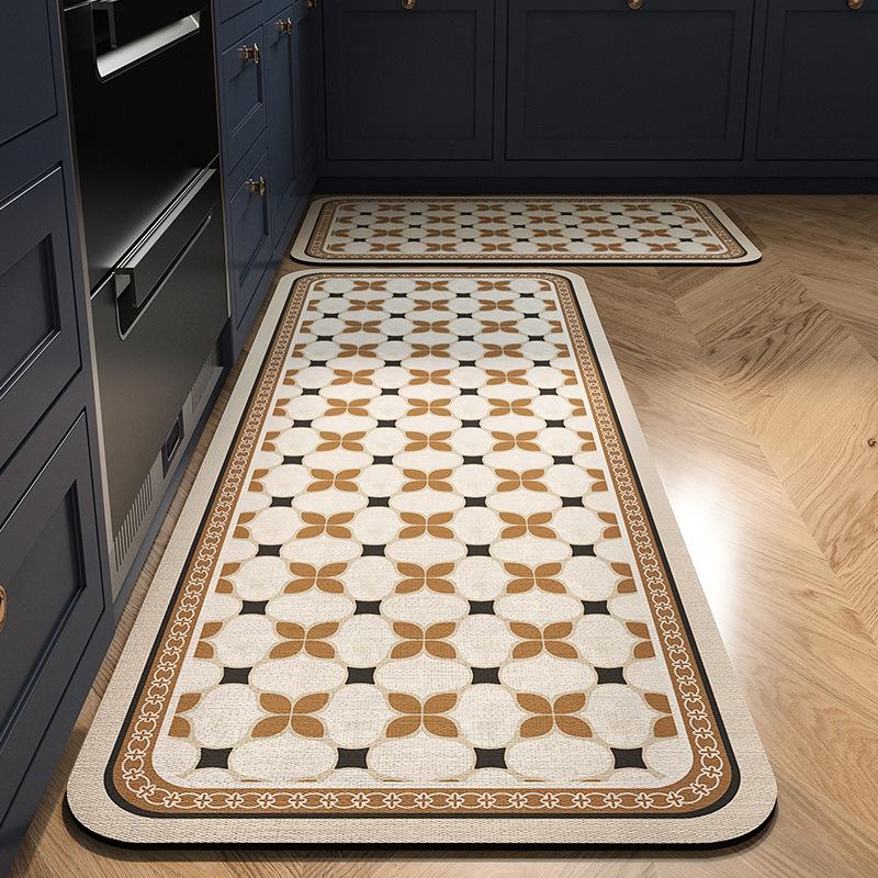 Kitchen Diatomaceous Earth Strip Anti Slip, Absorbent, Oil Absorbing Carpet, Living Room Floor Mat, Entrance Door Mat