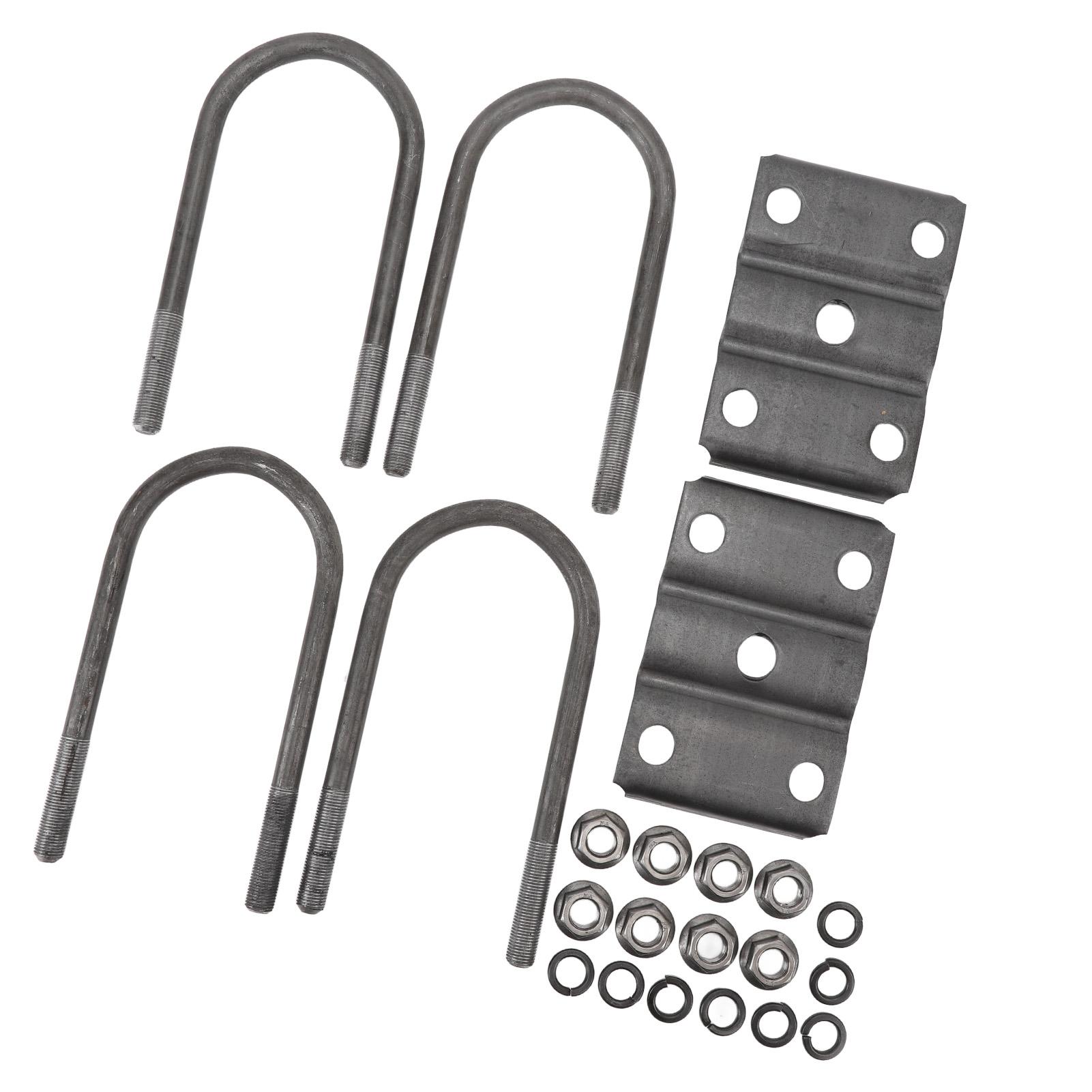 

Комплект U-болтов для прицепа, сверхпрочные U-болты из катаной стали с пластиной для круглой оси 3 дюйма и рессоры грузоподъемностью от 5200 до 7000 фунтов