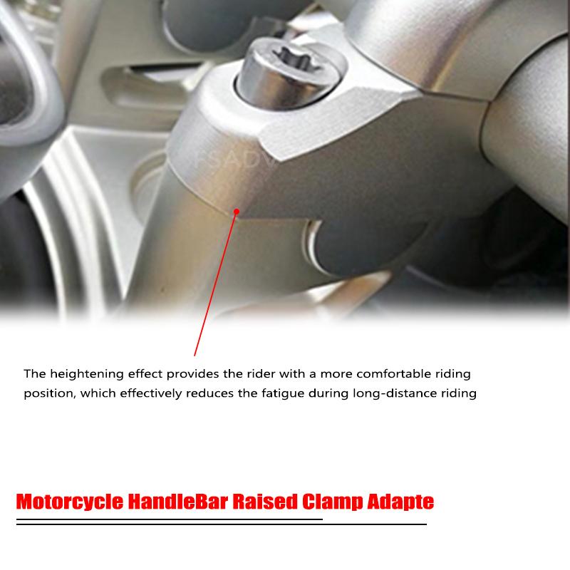 Fit For BMW RNINET Handle Bar Mount Rise R NINE T Pure Racer Scrambler R9T 2014-2023 2022 2021 HandleBar Raised Clamp Adapter