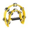 Musical Orff Tambourine Educational Hand Ring Tambourine Half Moon Handbell  Musical Enlightenment
