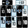 for Samsung Galaxy S25 S24 S23 iPhone 17 16 15 Xiaomi Redmi Note 14 13 12 11 Plus Pro Max Case Argentina No10 Soccer No 10 Football OPPO Huawei Cover