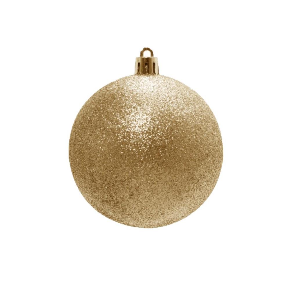 Silver Matte Electroplated Large Gold Christmas Tree Ornament, 3-60 Ball Arrangement.