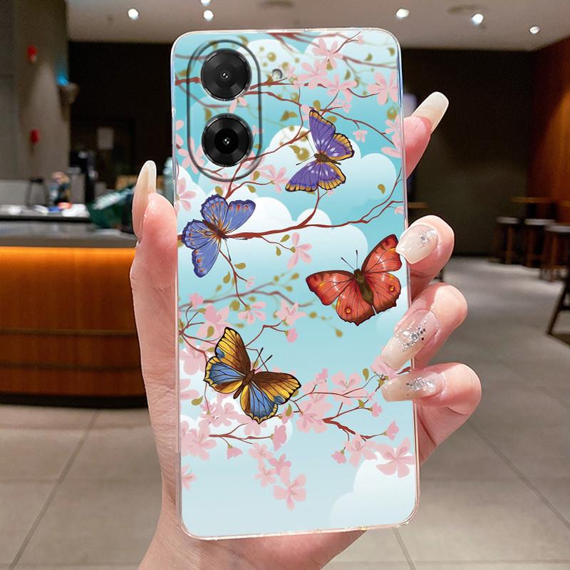 Case For Xiaomi Redmi A5 Flower Butterfly Phone Shells For Redmi A5 4G Soft Silicone Transparent Funda TPU Protective Back Cover