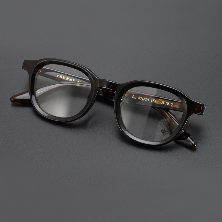 Unisex Literary Retro Anti-Blue Light Myopia Eyeglass Frames бисса