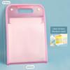 13 Pocket File Folders Portable A4 Letter Size Macaron Color Accordian Document Organizer For Classroom Office Home Storage