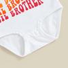 Big Sister Little Brother Outfits Short Sleeve Girl T-Shirt + Newborn Boy Romper Set Matching Clothes