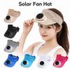 Elastic Solar Fan Hat Breathable Summer Fan Visor Cap Sunscreen Empty Top Hat  Camping