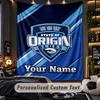 TapestryNSW Blues Logo Custom Name Text Personalized Wall Hanging Tapestry Home Wall Decor