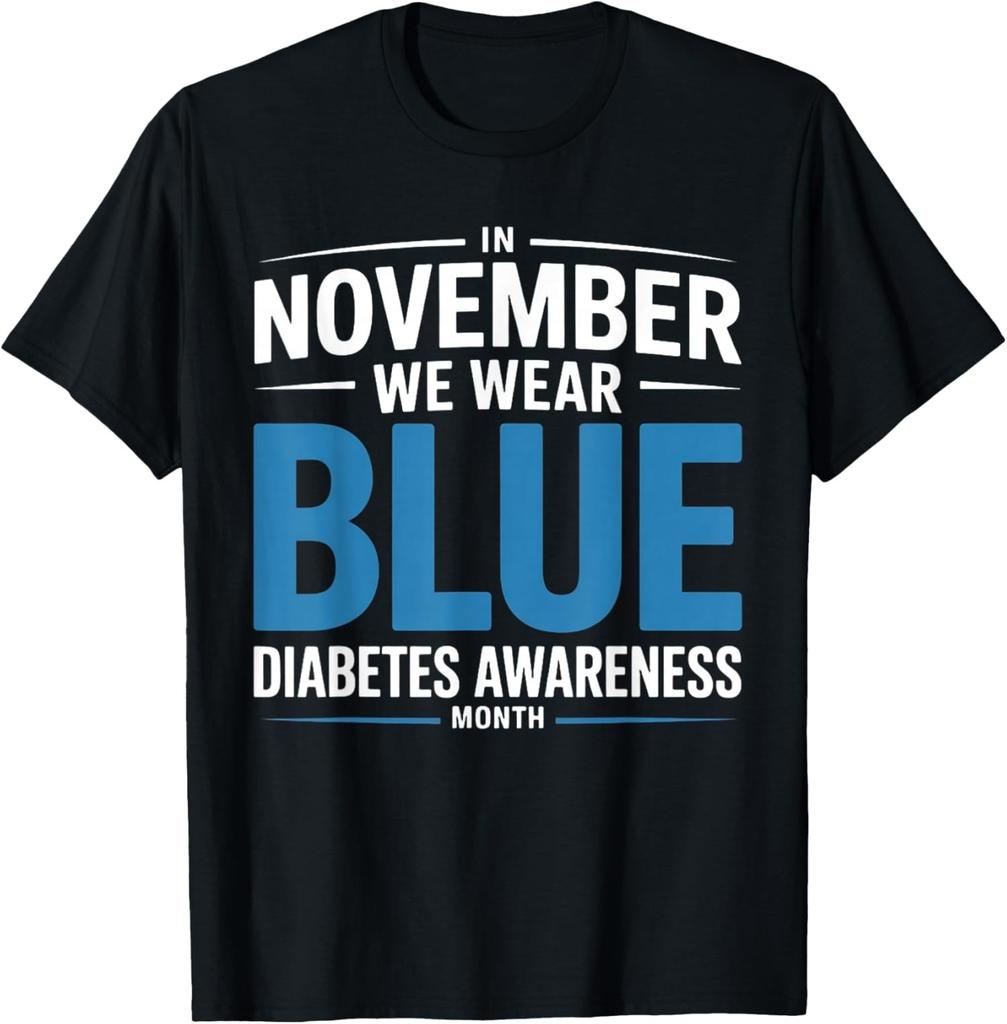Diabetes Awareness Im November tragen wir Blau Unisex T-Shirt