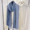 Versatile Linen Scarf Elegant Cotton Scarf Shoulder Wrap  Summer Spring Autumn for Women