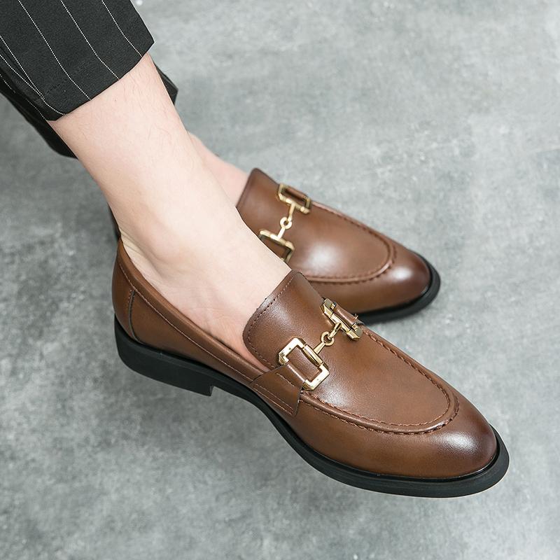 Fashion Artificial Leather Men Shoes New Driving Flats Casual Business Style Shoe Trendy Fashion Outdoor Non-slip Lazy Loafers Men Shoes