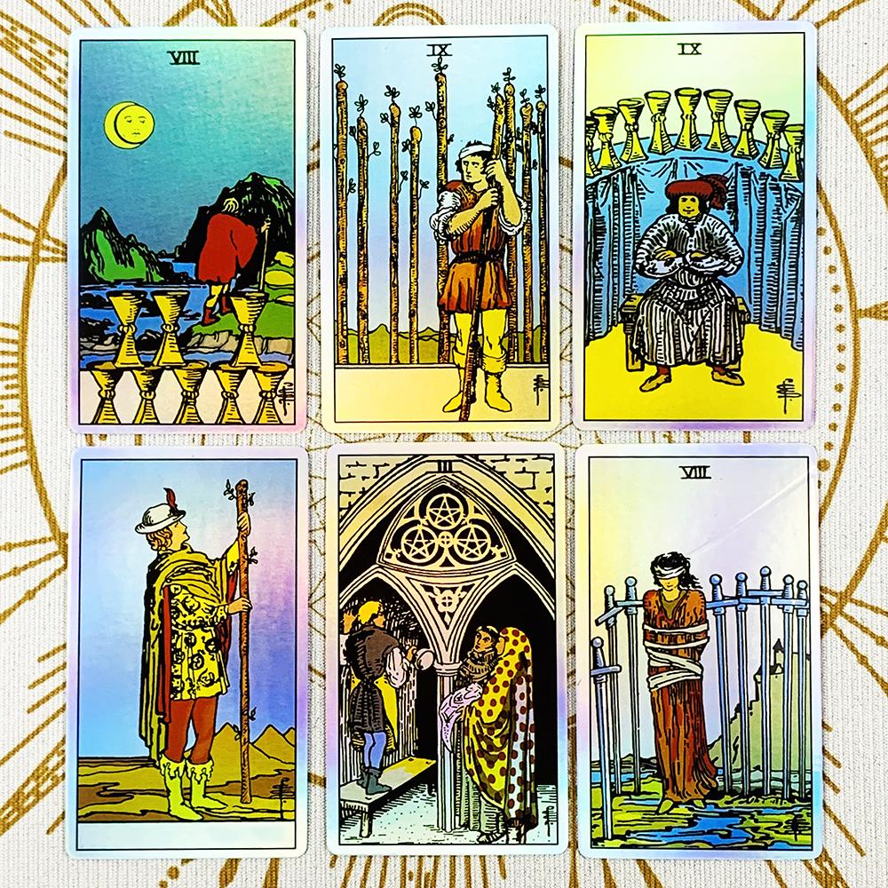 Hot-selling Tarot Cards A 78pcs Cards Fortune Telling Divination Game Cards Party Game Holiday Games, Halloween Christmas Gifts
