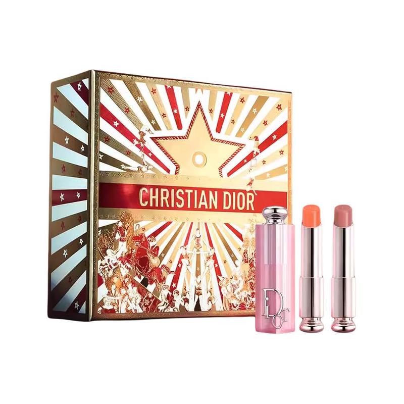 DIOR Accessory Two-piece set: #004 Coral Colored Lip Balm 3.2g + #038 Apricot Brown Lip Balm 3.2g абрикосовый