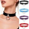 Eco-friendly PU Cortex Japanese and Korean Harajuku Soft Girl O-shaped Ring Circle Collar Necklace Punk Gothic Neck Strap Clavicle