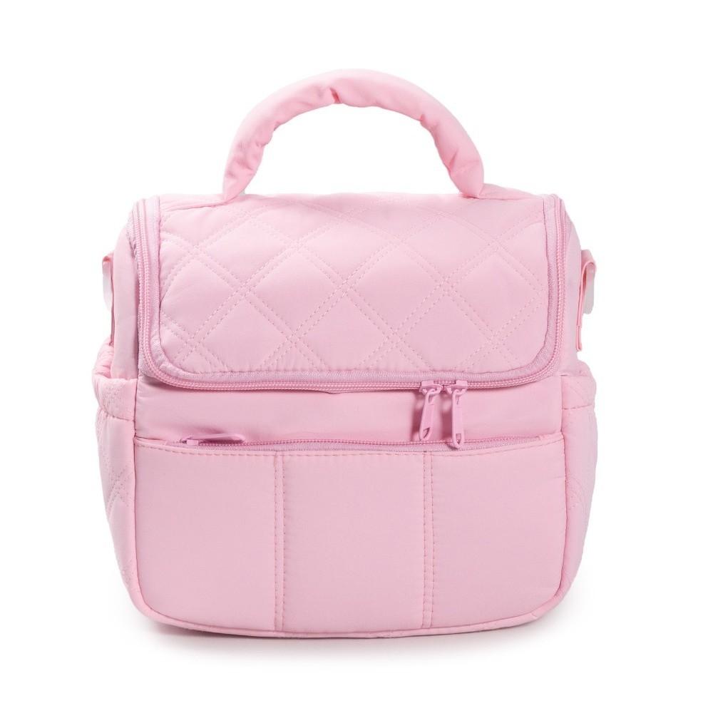 Detachable Strap Lunch Tote Quilted Puffer Lunch Storage Multi-functional Thermal Bag  School