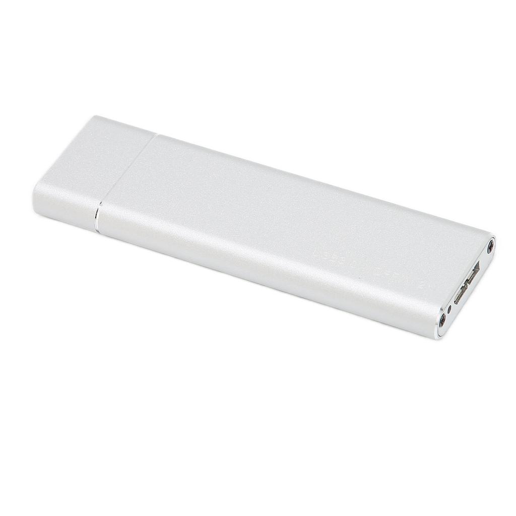 Hard Drive Enclosure M.2 NGFF To USB3.0 High Speed 5Gbps Portable Stable SSD Enclosure for Windows for OS XGrey  (Not