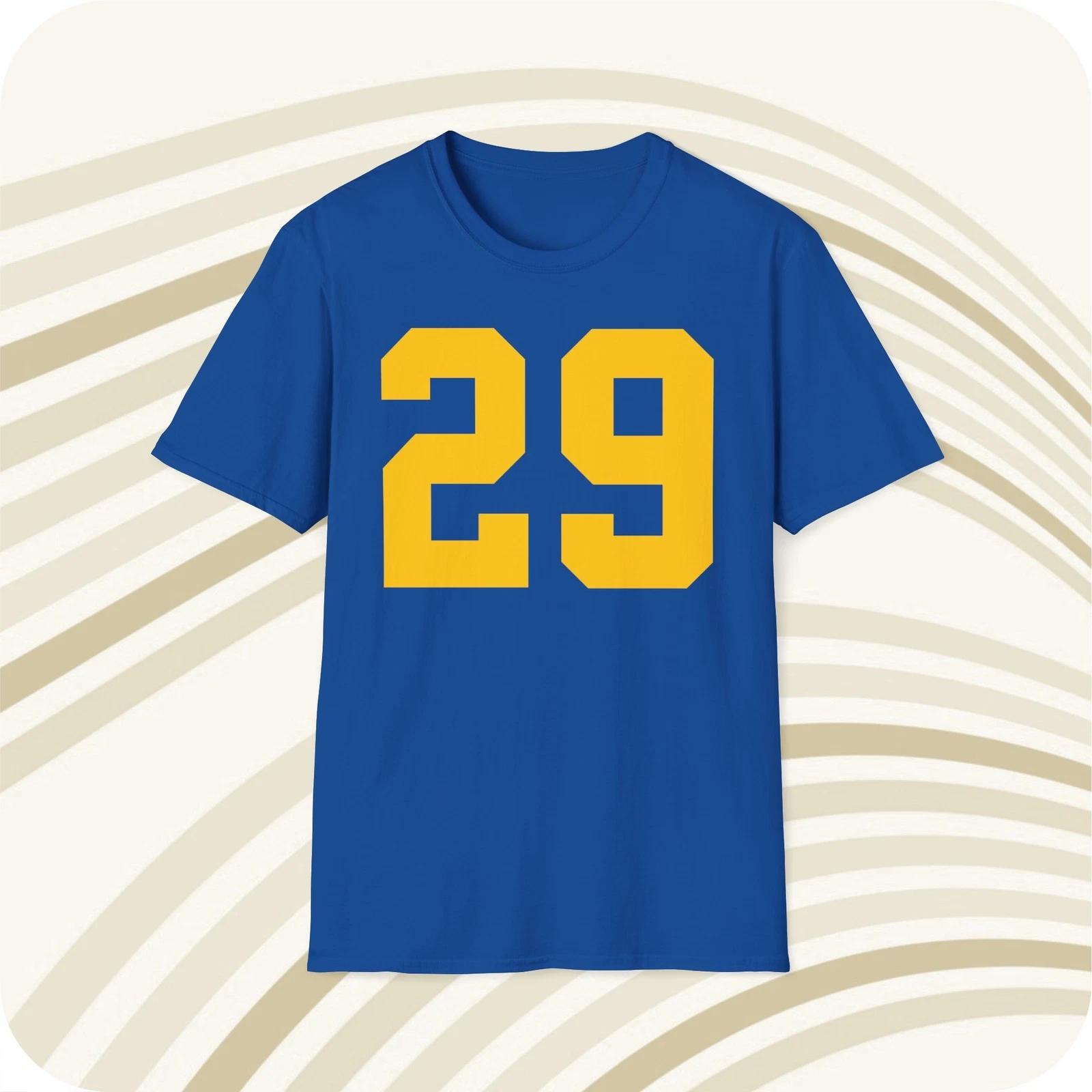 

Eric Dickerson #29 LA Rams Jersey T shirt - Front & Back Print 2XL