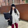 2024 Spring/Autumn Women's Loose Slit Long Sleeve White Shirt - College Style