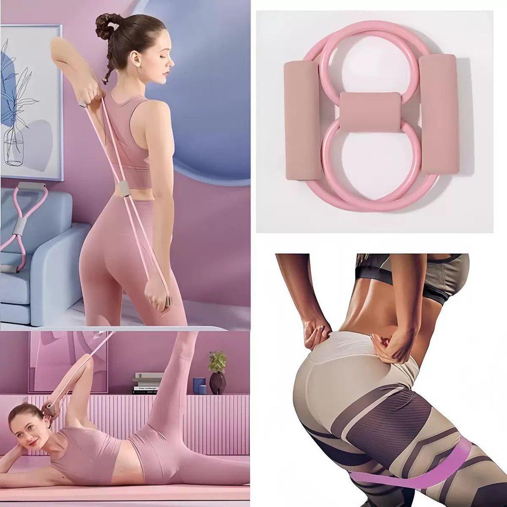 10-Piece Yoga & Pilates Set with Pilates Ring, Ball, Glute Band, and Figure-8 Resistance