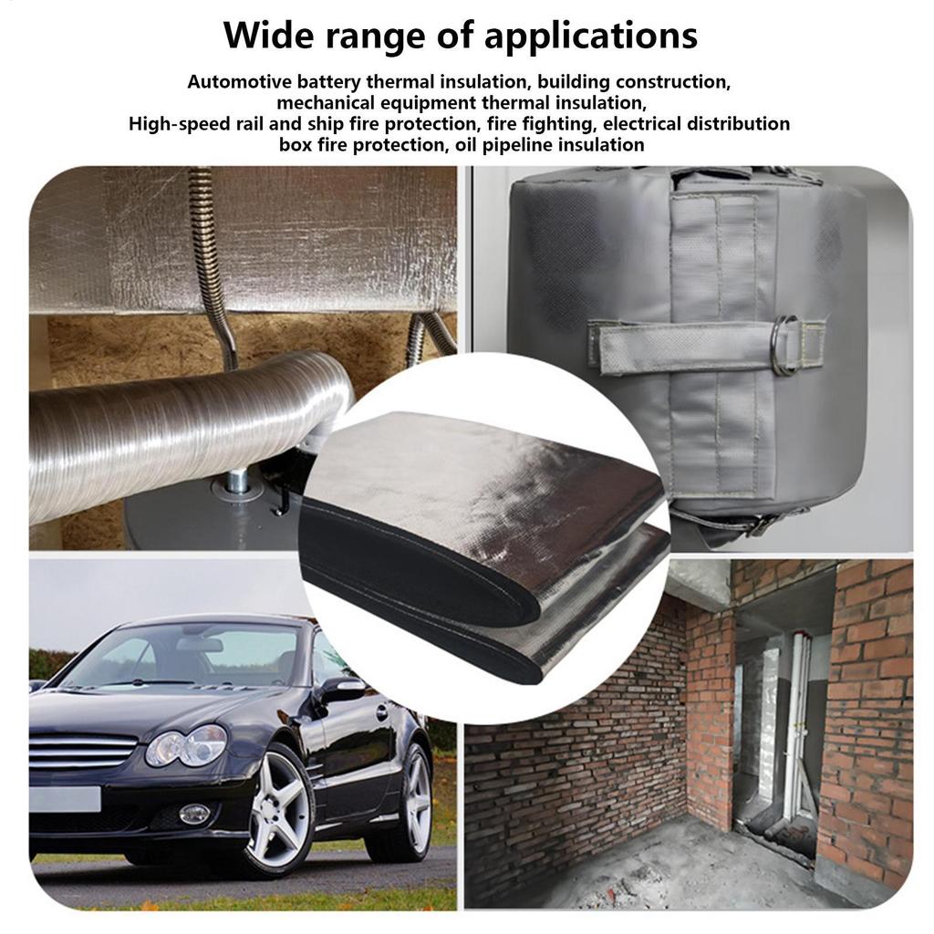 Car Battery Blanket 40.167.09 Inch Fireproof Flexible Shield Battery Protection Wrap For RV Trailer Boat Marine Cold Weather