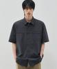 DRAW FIT Quiet Nylon Line Shirt [Charcoal]