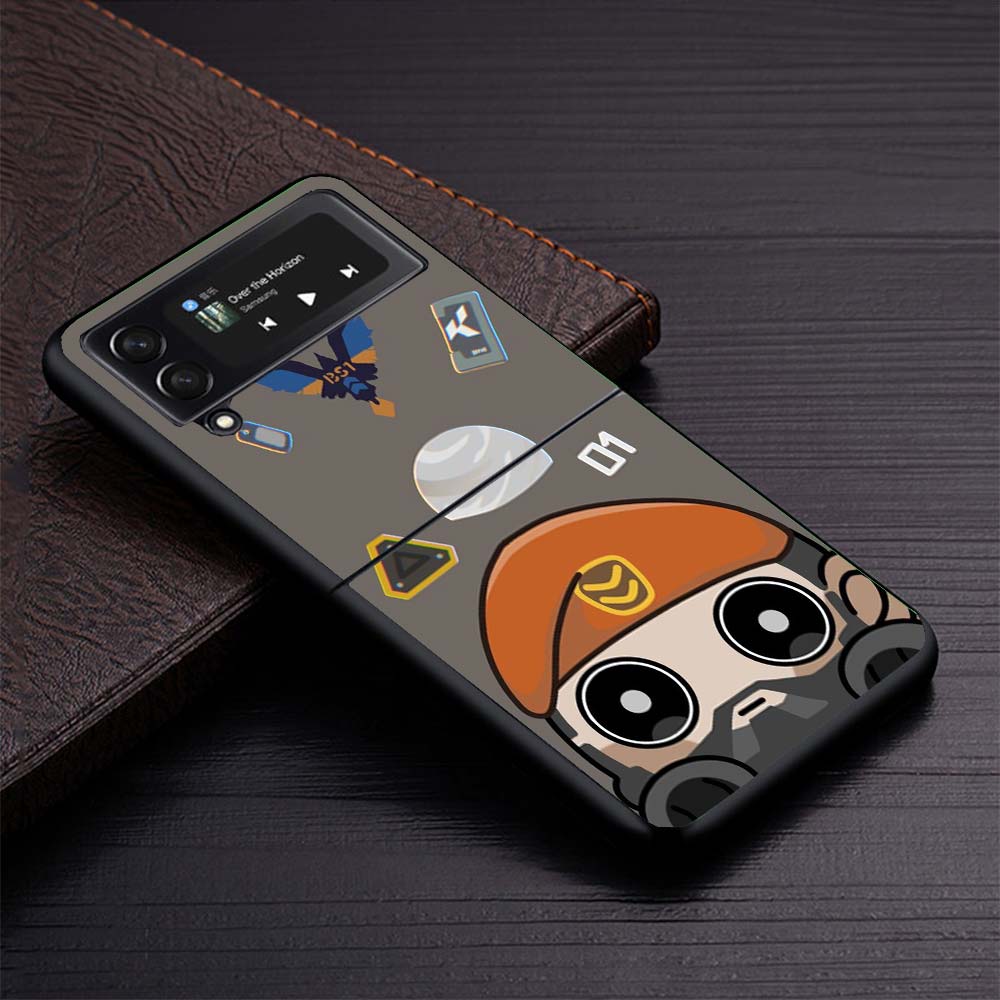 Game Valorant Cute Phone Case For Samsung Galaxy Z Flip3 Flip4 Flip5 Flip6 Flip7 For Z Flip 7 6 5 4 3 5G Hard Folding Cover Gala