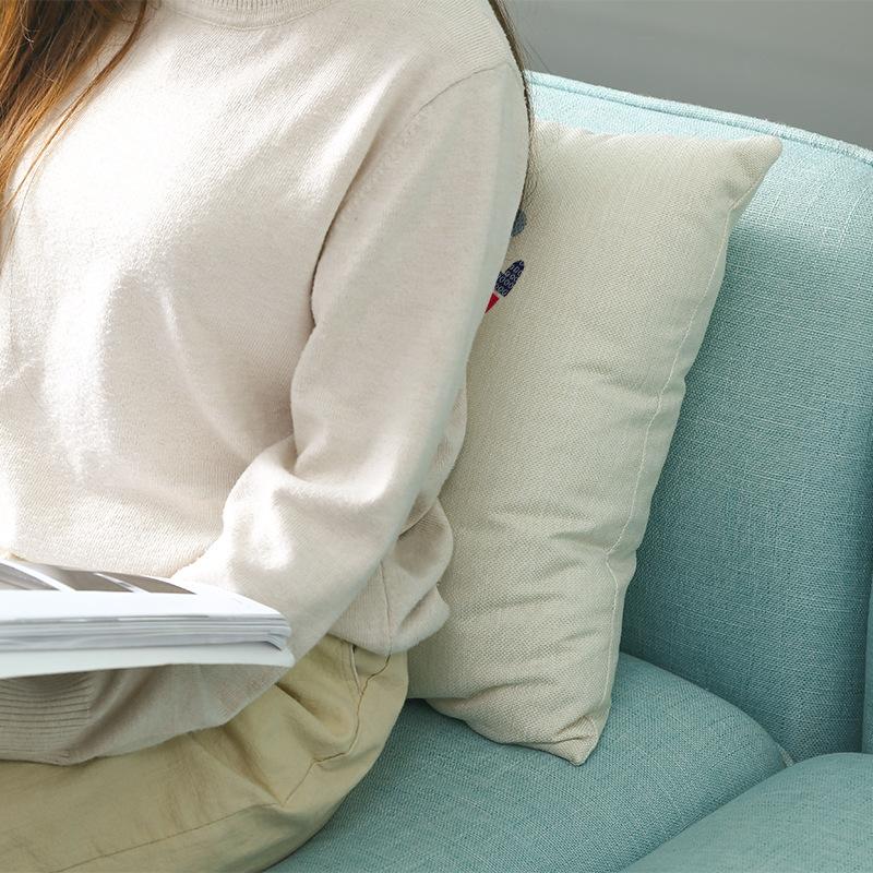 Home Polyester Pillow Cover Cartoon Digital Print Christmas Cushion Cover Living Room Sofa Cushion Cover