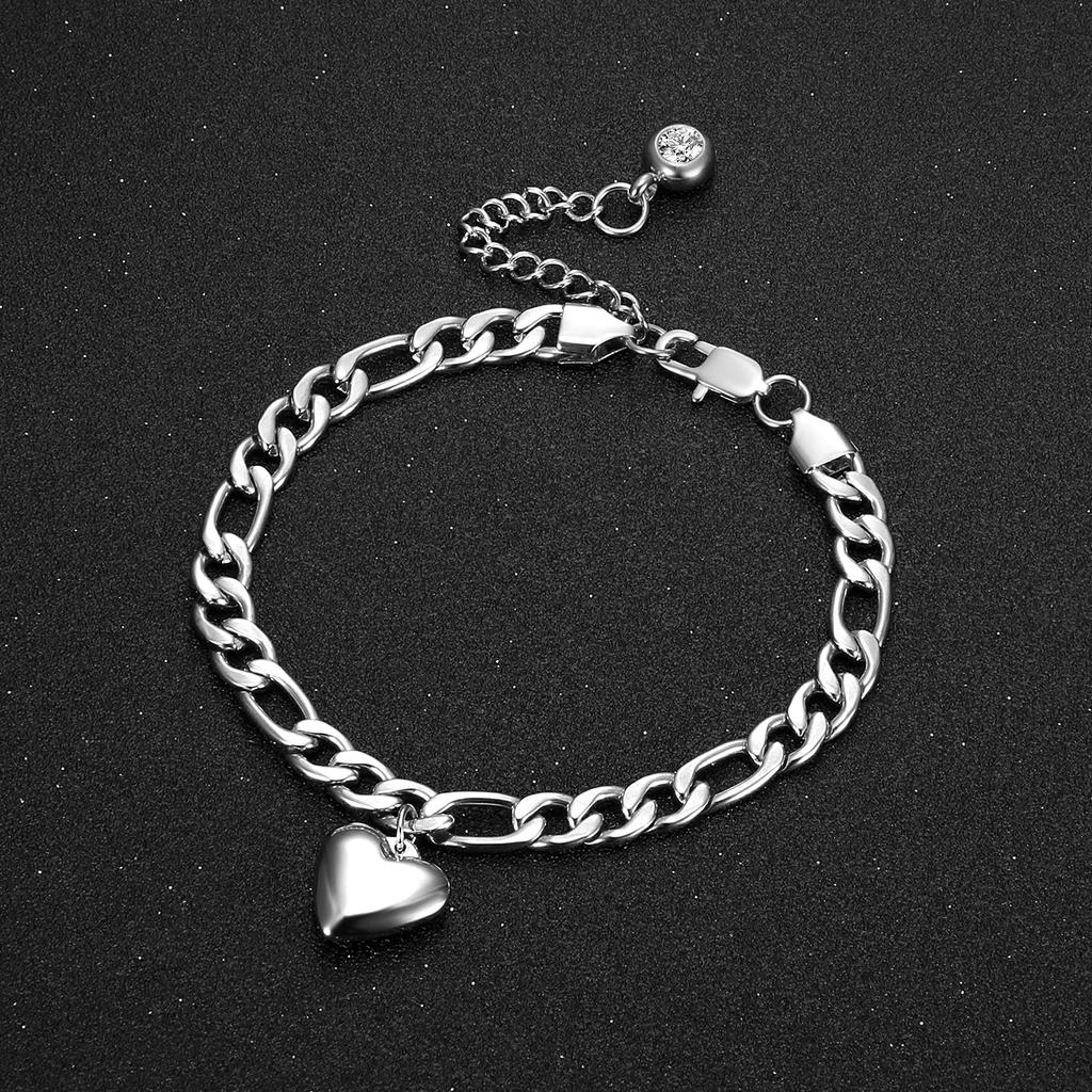 Anklet For Women Silver Color Stainless Steel Figaro Link Ankle Bracelets Summer Fashion Leg Chain Beach Foot Jewelry Ancklets