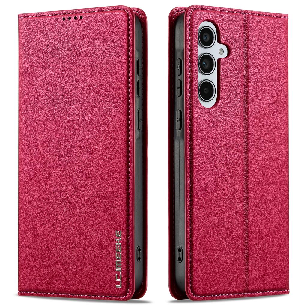 LC.IMEEKE Seria L1 Etui na Samsung Galaxy A55 5G PU Skórzany Portfel Stojak Ochronny Pokrowiec na Telefon