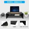 EAYHM Monitor Desk Wooden Panel PC Keyboard Storage Computer Printer Stand Stand, Two-Tier Stand, 42.5x23.5CM, Rack, Stand,