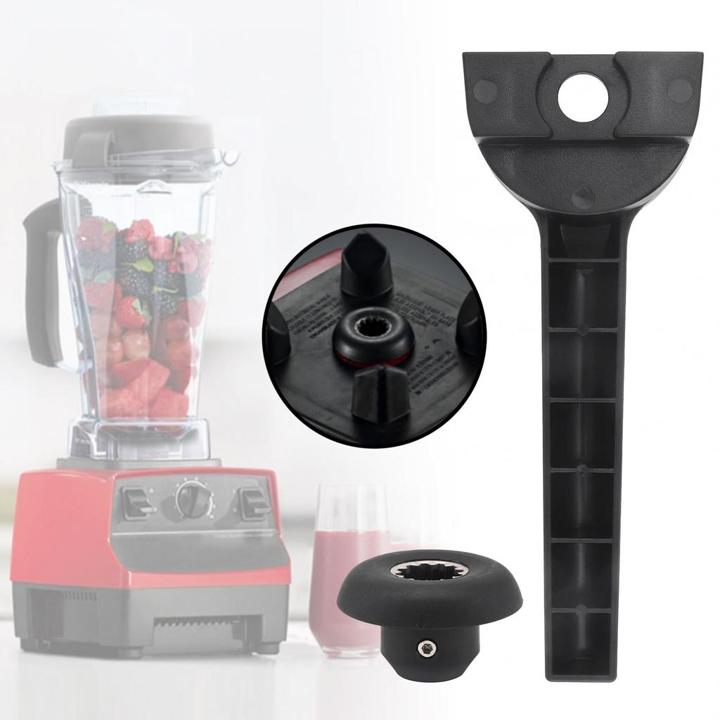 2pcs Durable Drive Socket and Removal Tool Wrench Fit for Vitamix 5200 Series  Blade with Hexagonal Wrench, Black Drive Sleeve Parts