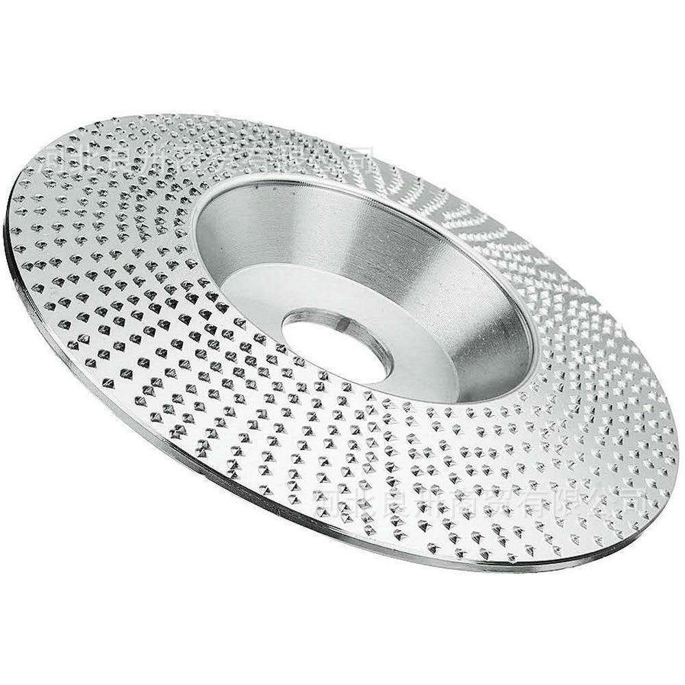 Woodworking Grinding Disc for Angle Grinder Shaped Sanding Wheel with Slant Teeth Design for Surface Shaping and Material Removal