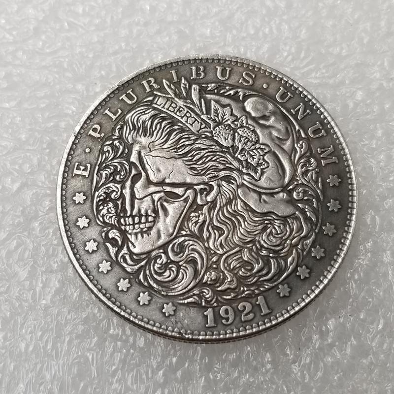 Antique Craftsmanship Wanderer Silver-Plated Morgan Coin Replica #481 107610133