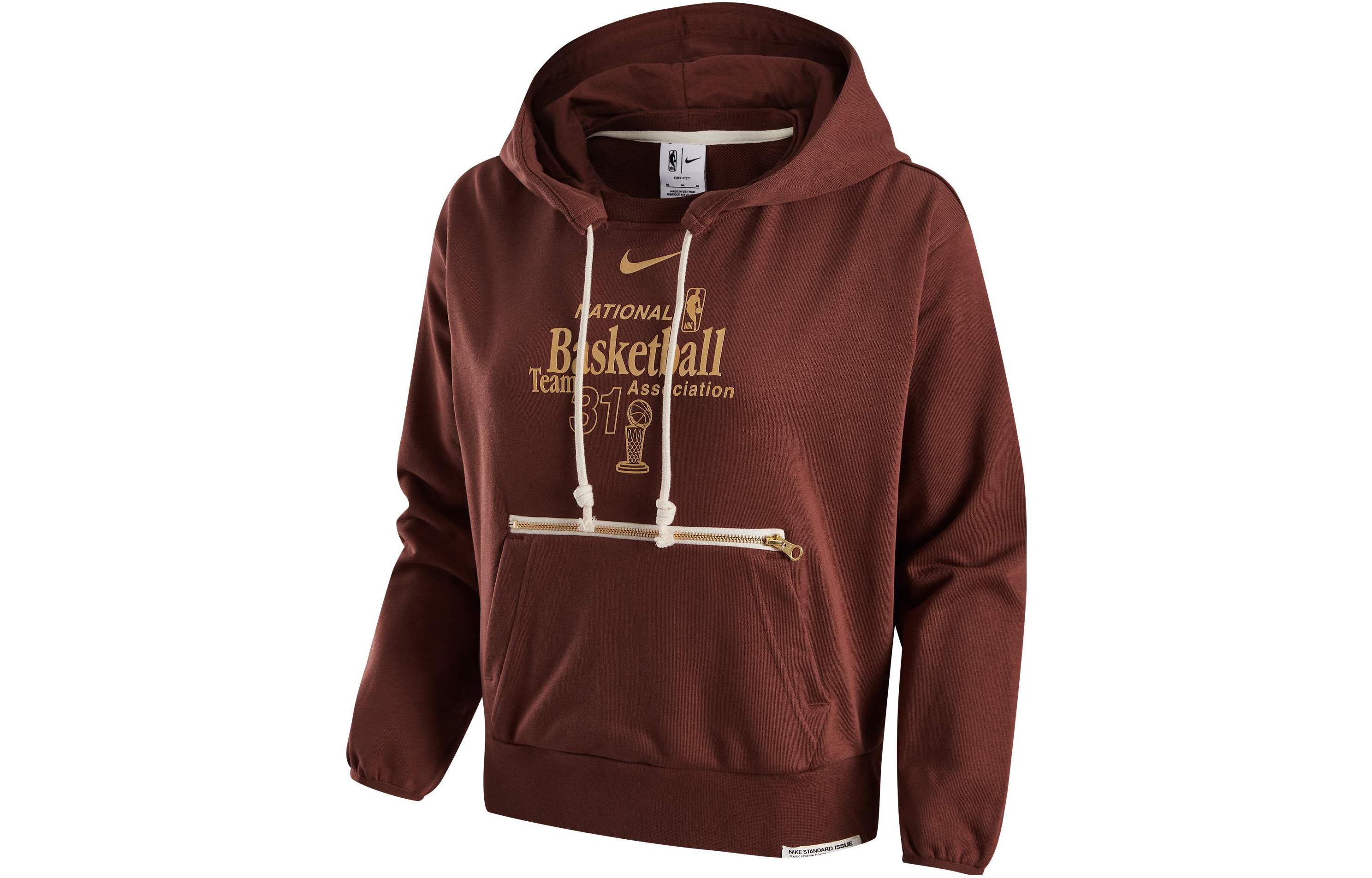 Nike Dri Fit NBA Sweatshirt Women s Pony Brown DZ0207-231 S