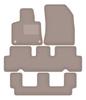 Beige Velours-Fußmatten für: Citroen C4 Grand Spacetourer 7-Sitzer (2013–2021)