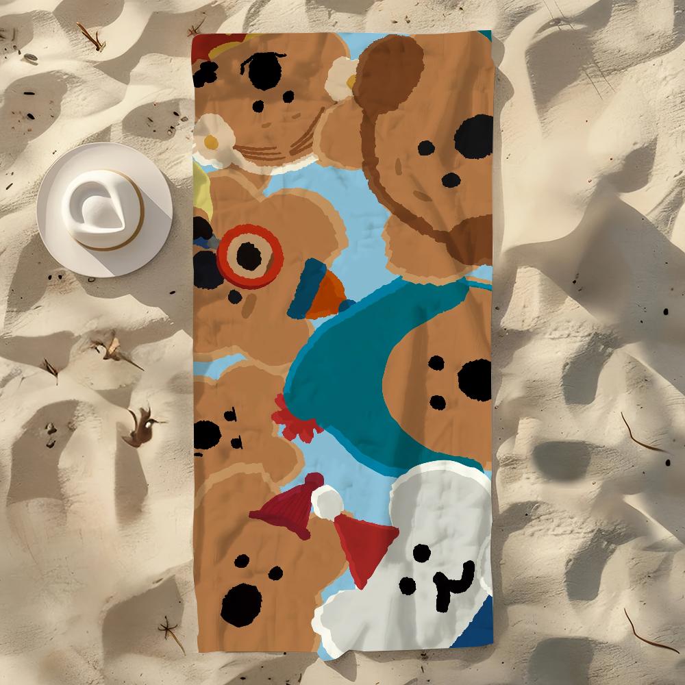 Korea D-Dinotaeng Niedliches Quokka Handtuch Weich Pool Geschenk Für Reisen Fitnessstudio Dusche Camping Schnelltrocknend Sport Großes Strandtuch