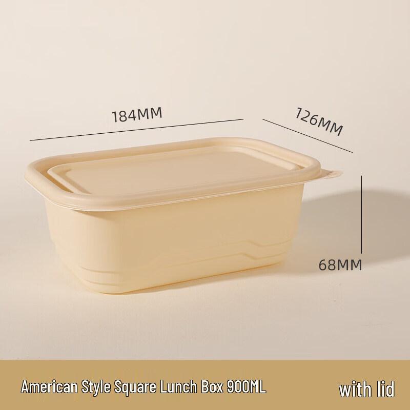 Degradable Corn Starch Rectangular Meal Box