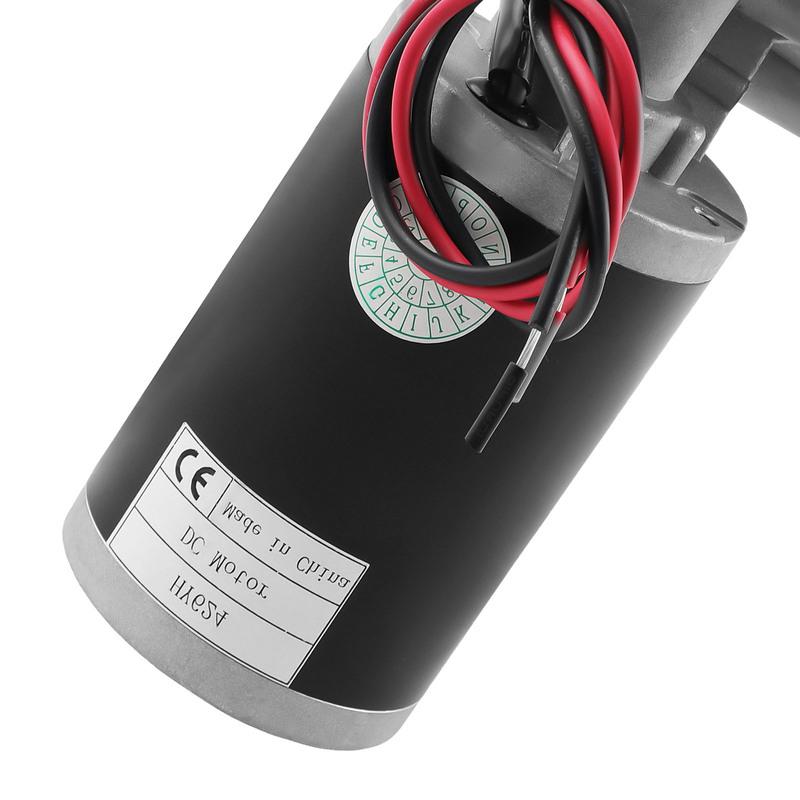 24V 45W High Torque Worm Gear Reducer  DC Electric Reversible Metal Gear Motor  10 Mm Diameter