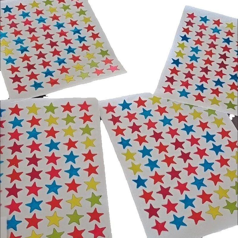 10 pcs Golden Star Reward Stickers Self-Adhesive Gold Star Stickers for Classroom Teacher