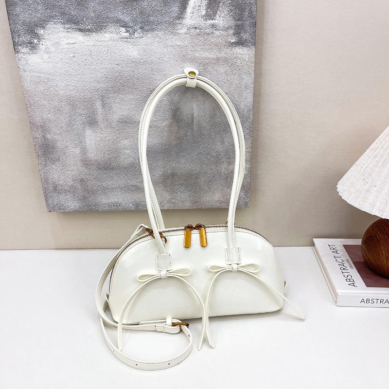 Осень новая сумка-багет с бантом на плечо подмышечная сумка женская новая модная сумка сумка-боулинг