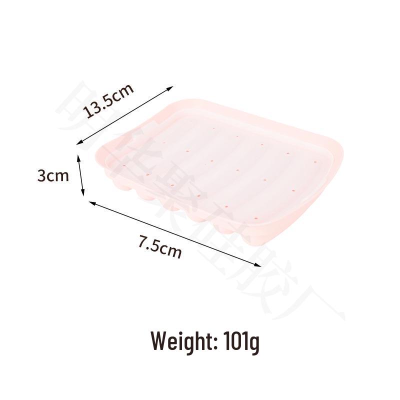 

Large Silicone Sausage Mold for Homemade Hot Dogs and Baby Food 13.5*7.5*3 cm, 100g розовый