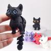 3D Printed Cat Animals Fidget Toys Decor for Stress Relief Desktop Decoration Basket Stuffers Gift for Kids