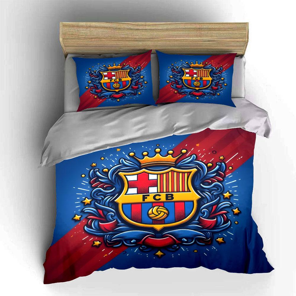 FC Barcelona Crest Design. Bedding Sets Duvet Cover Sets Duvet Covers Pillowcases(1*Duvet Cover 2*Pillowcases Without Duvet Insert)