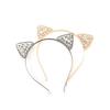 Kristall Metall Kopfschmuck Strass Haarband Katzenohr Haarband Mädchen Kostüm Party Cosplay
