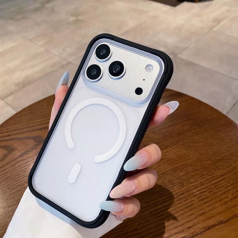 Liquid Silicone Magnetic Snap-on Case IPhone 16 17 18 Pro Max With Interchangeable Back Panel