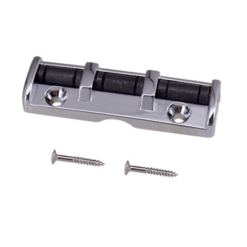 6String Guitar Roller Nut 43mm Guitar Roller Nut 3 Saddle with Screw for Folk Acoustic Electric Guitar Bridge Guitar Accessories серебряный