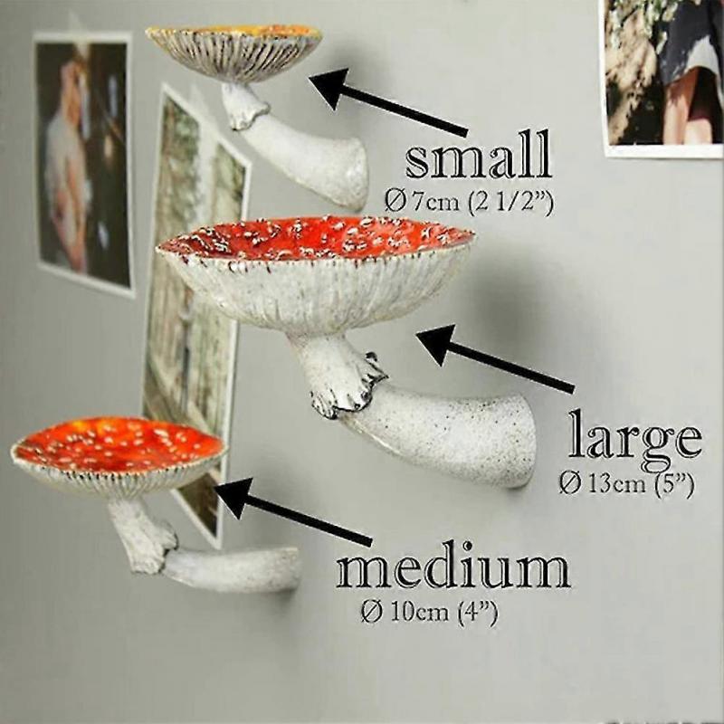 3pcs Mushroom Hanging Shelf Wall Floating Shelf Hanging Decor Shelves For Bedroom, Living Room, Bat