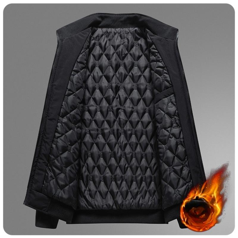 Men Windbreaker Streetwear Winter Fleece Jackets Thicken Warm Varsity Jacket Coat For Men Parkas Overcoats